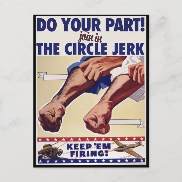Join in the Internet Circle Jerk Postcard.