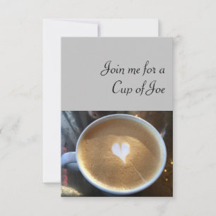 Join me for Joe greeting card