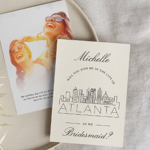 Join Me in Atlanta Bridal Party Request Invitation