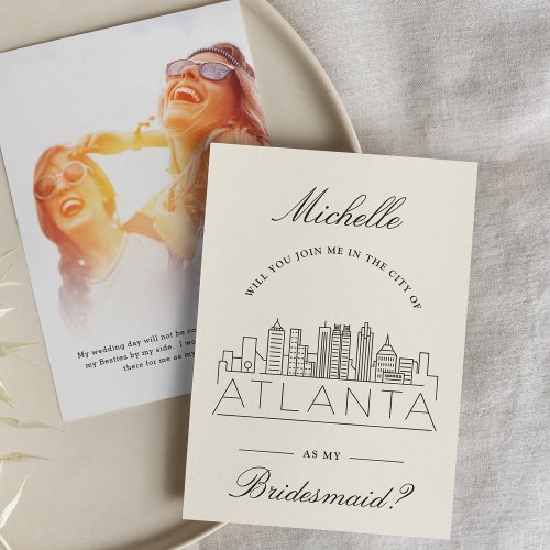 Join Me in Atlanta  Bridal Party Request Invitation