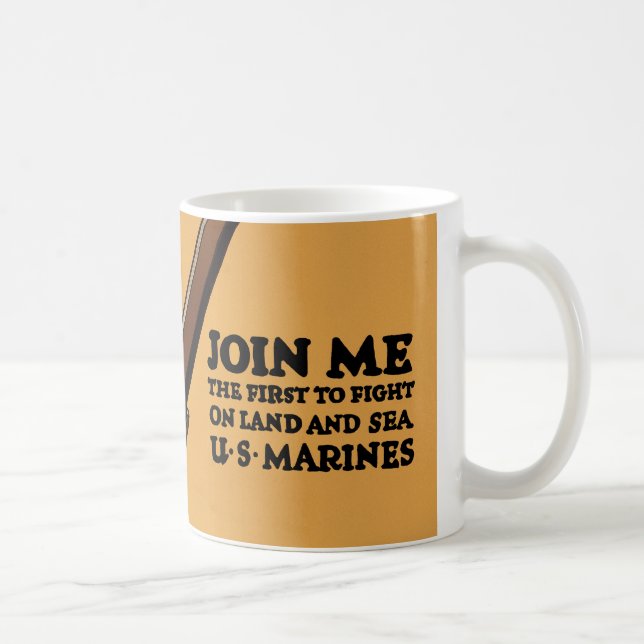 Join Me ~ US Marines Coffee Mug (Right)