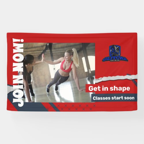 Join now gym workout Vinyl Banner 3 x 5 Banner