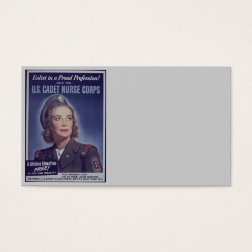 Customizable Join Nurse Cadets Business Card Template