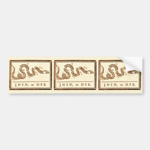 Join or Die Bumper Sticker