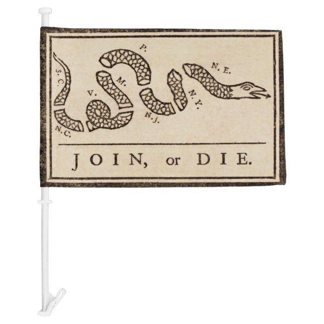 Join Or Die Car Flag (Front)