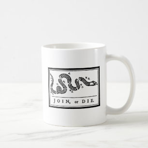 Join Or Die Cartoon, 1754 Coffee Mug