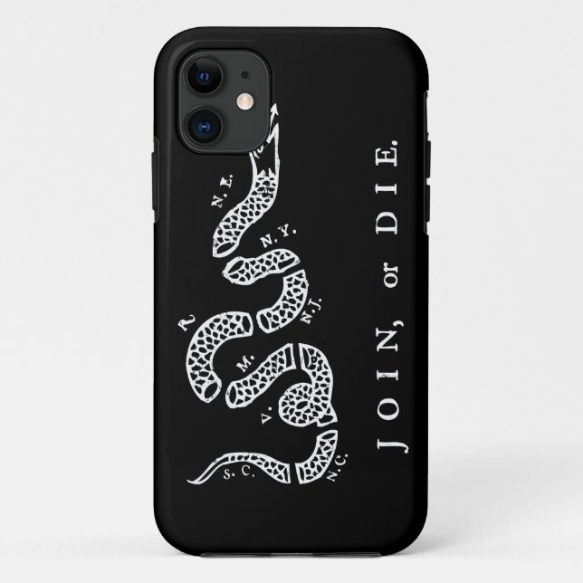 Join or Die Case-Mate iPhone Case (Back)