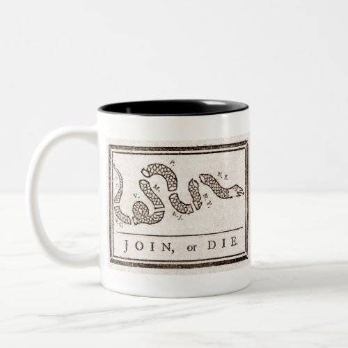 Join or Die Flag Original Two_Tone Coffee Mug