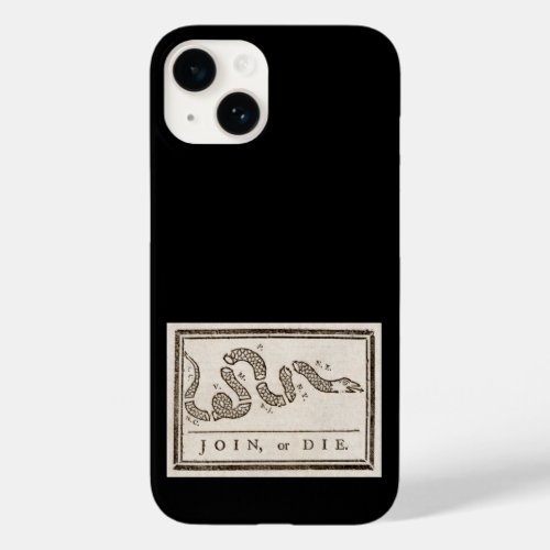Join or Die Franklin Rattlesnake Political Cartoon Case_Mate iPhone 14 Case