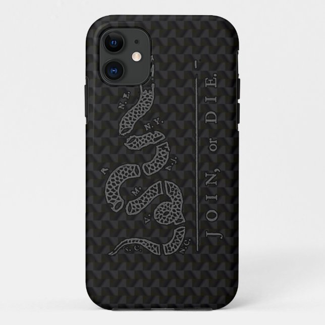 Join or Die iPhone Case (Back)