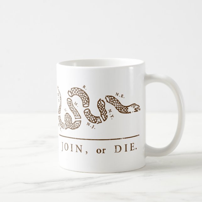 Join Or Die - Libertarian Coffee Mug (Right)