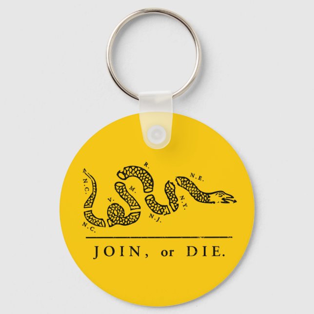 Join or Die - Libertarian Keychain (Front)