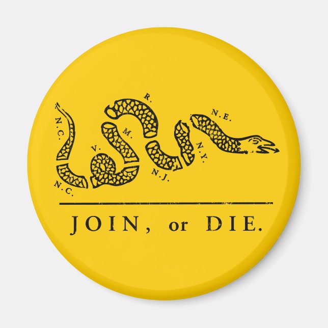 Join or Die - Libertarian Magnet (Front)