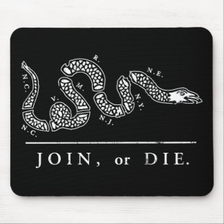 Join or Die Libertarian Mouse Pad