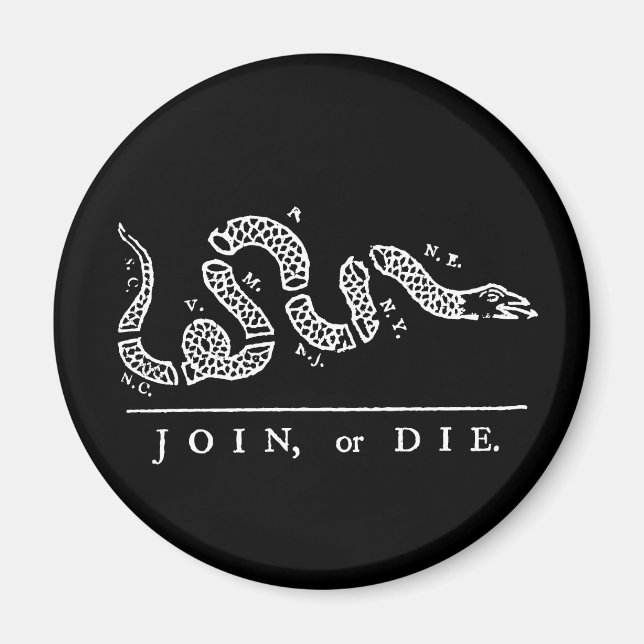 Join or Die Magnet (Front)