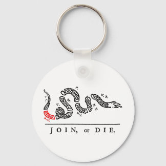 JOIN, or DIE North Carolina Keychain