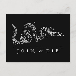 Join, or Die Postcard