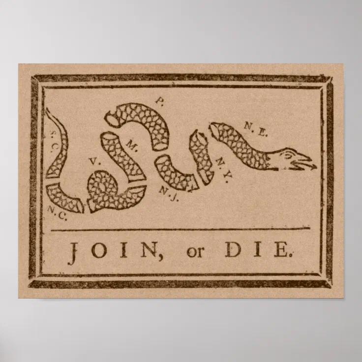 Join Or Die Poster Analysis