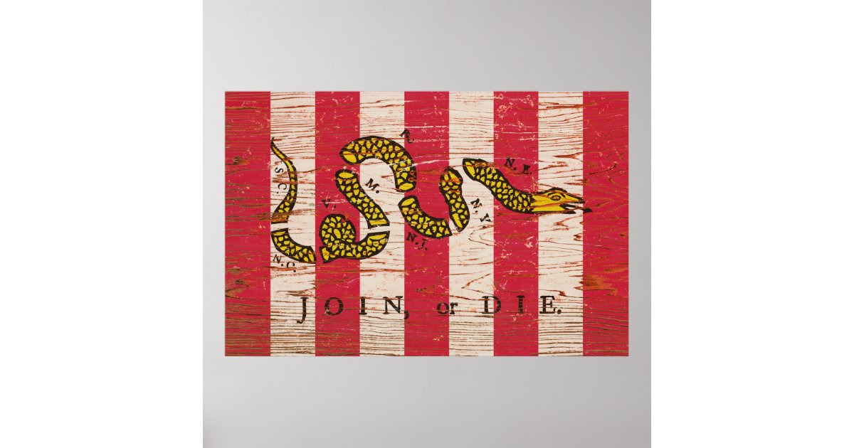 Join or Die Print | Zazzle