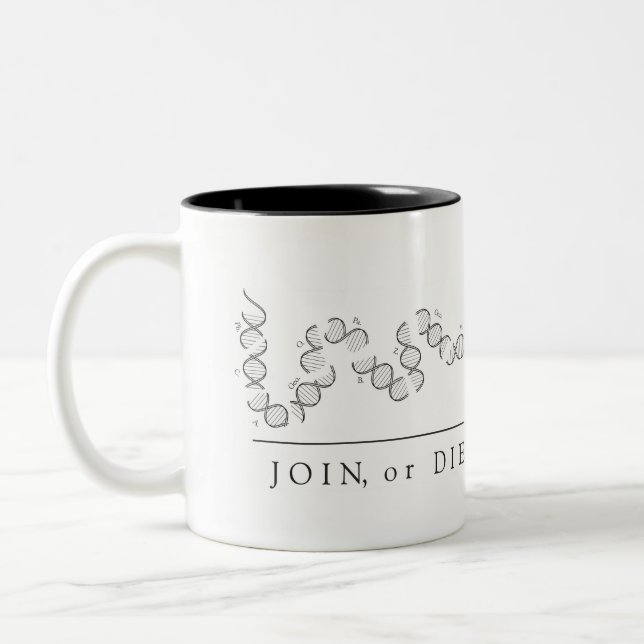 Join or Die -Science mug (right handed) (Left)