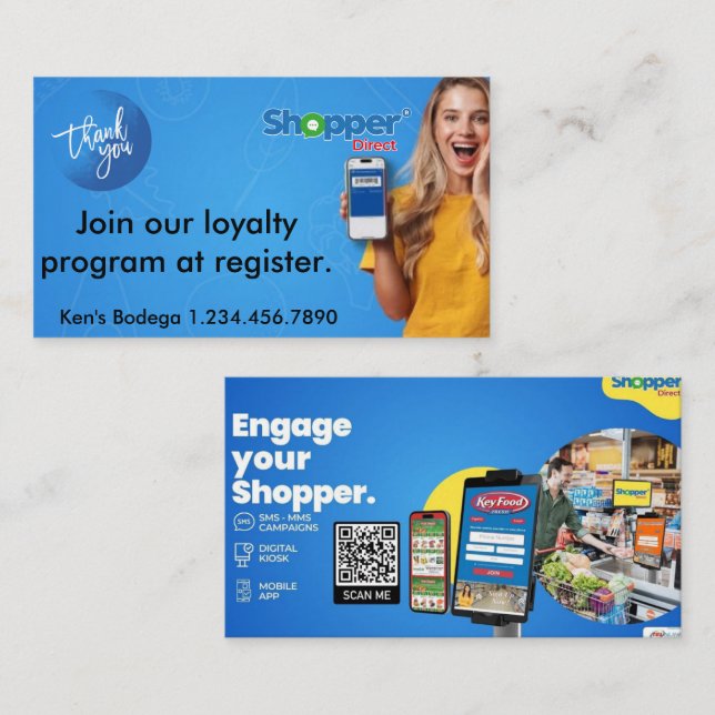 Join Our Loyalty Program Card (Front/Back)
