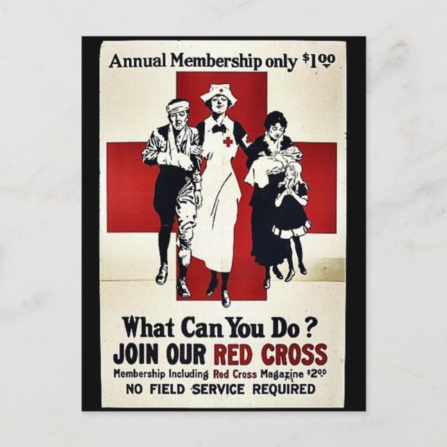 Join Our Red Cross Postcard (Front)