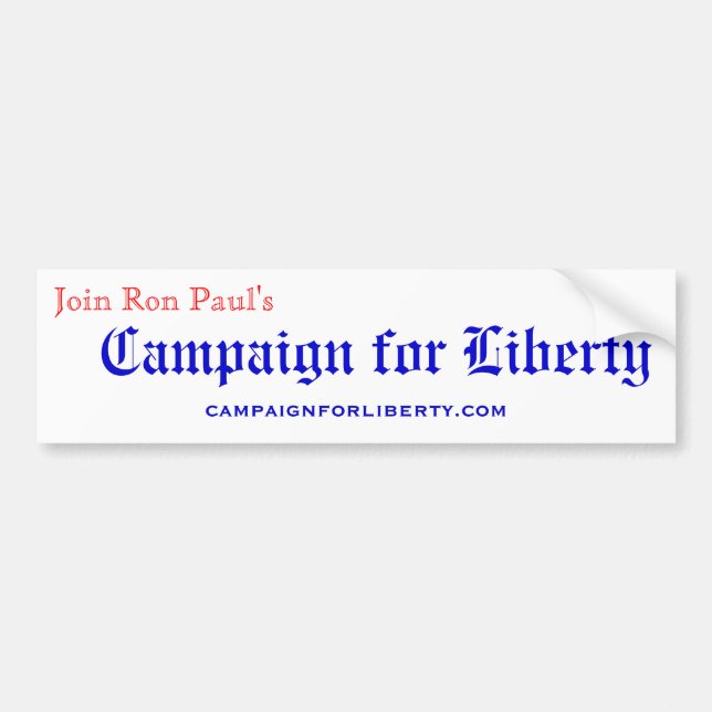 Join Ron Paul's Campaign for Liberty campaign... Bumper Sticker (Front)