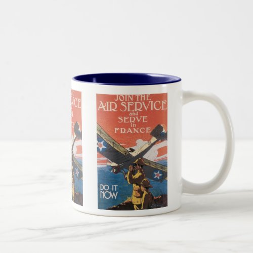 Join the Air Service Two_Tone Coffee Mug