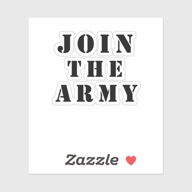 Join the army sticker (Sheet)