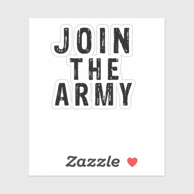 Join the army sticker (Sheet)