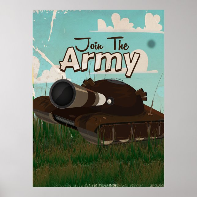 Join the Army Vintage Poster (Front)