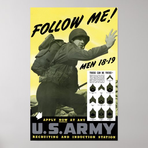 Join The Army -- WWII Poster | Zazzle