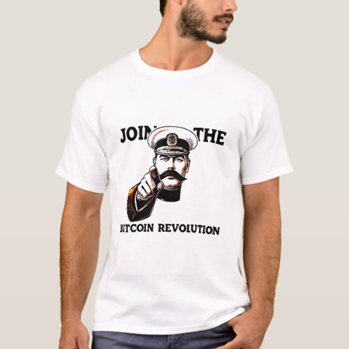 Join the Bitcoin Revolution Cryptocurrency T_Shirt