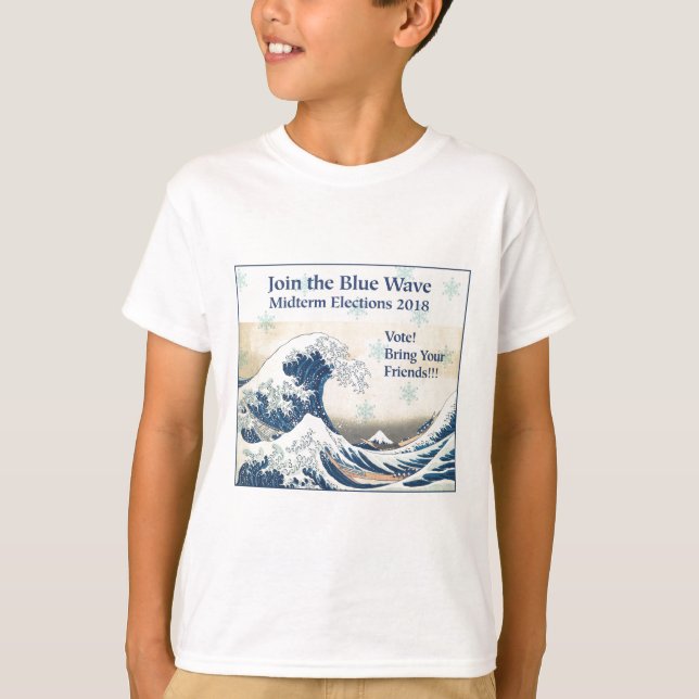Join the Blue Wave 2018 T-Shirt (Front)