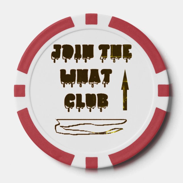 JOIN THE CLUB LOGO TYPE DESIGN POKER CHIPS (Front)