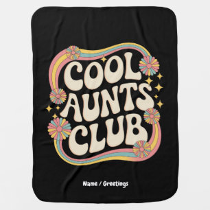 Join the Cool Aunts Club Funny Oversized Graphic Baby Blanket
