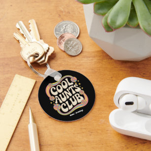 Join the Cool Aunts Club Funny Oversized Graphic Keychain