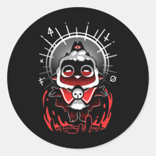 Join The Cult - Cult Of The Lamb Cute Gamer Cult O Classic Round Sticker