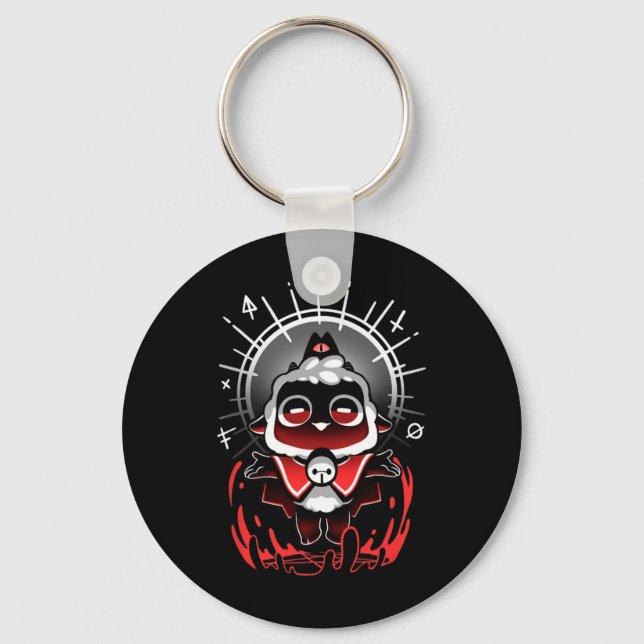 Join The Cult - Cult Of The Lamb Cute Gamer Cult O Keychain (Front)