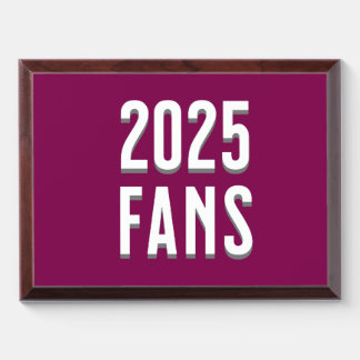 "Join the Elite: 2025 FANS Collection Launch" ⭐ Award Plaque