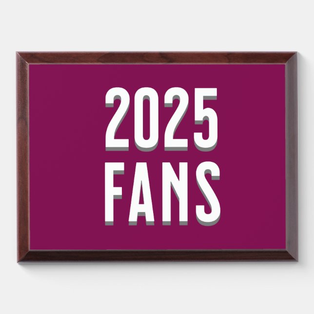 "Join the Elite: 2025 FANS Collection Launch" ⭐ Award Plaque (Horizontal)