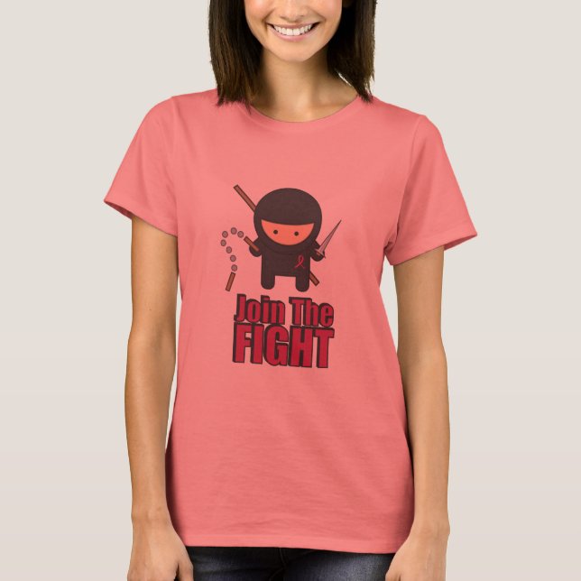 Join The Fight Against Breast Cancer T-Shirt (Front)