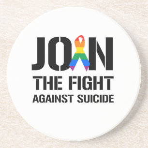 Join the fight against gay suicide drink coaster