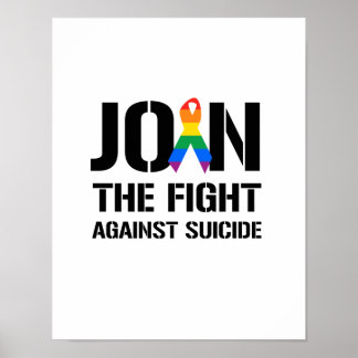 Join the fight against gay suicide poster