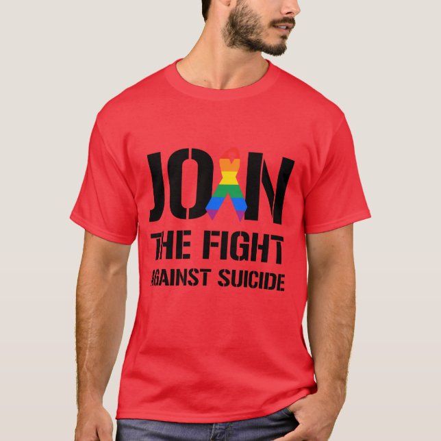 Join the fight against gay suicide T-Shirt (Front)