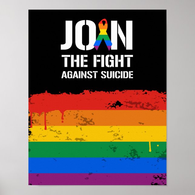 Join the fight against LGBT suicide Poster (Front)