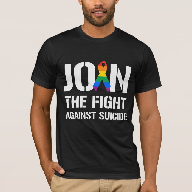 Join the fight against LGBT suicide T-Shirt (Front)