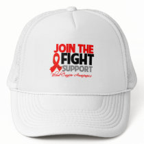 Join The Fight Support Blood Cancer Awareness Trucker Hat
