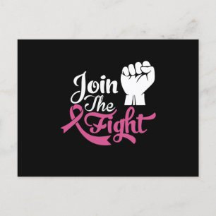 Join The Fight Support Breast Cancer Awareness Postcard