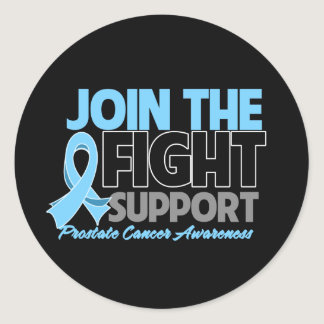 Join The Fight Support Prostate Cancer Awareness Classic Round Sticker